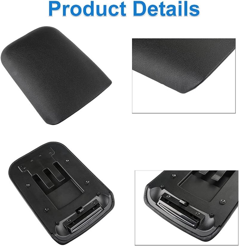 VANJING Compatible with Center Console Armrest Lid Kit Cover Ford Mustang 2005 2006 2007 2008 2009 Replaces 5R3Z6306024AAC Black - Image 3